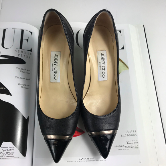 Jimmy Choo Black and Brown Heels - Picture 3 of 8